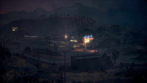 Ein Motel der Stadt Night Springs in Arizona